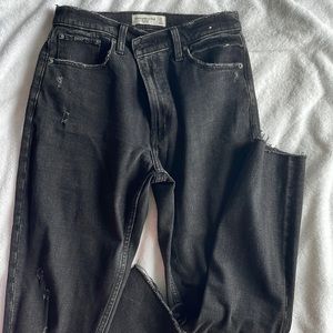 Black Abercrombie & Fitch skinny high rise jeans